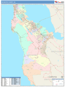San Mateo County, CA Digital Map Color Cast Style